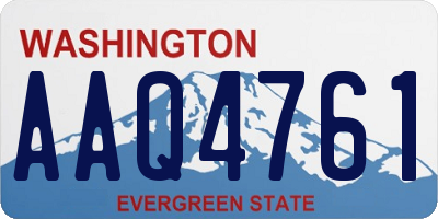 WA license plate AAQ4761