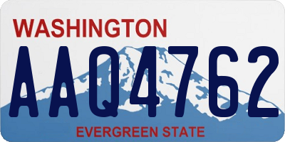 WA license plate AAQ4762