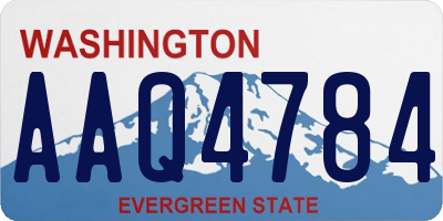 WA license plate AAQ4784