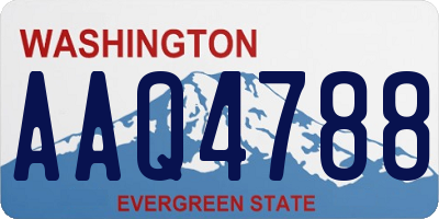 WA license plate AAQ4788