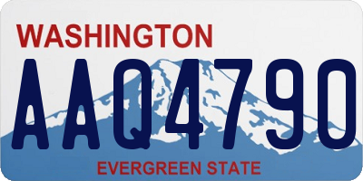 WA license plate AAQ4790