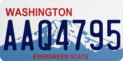WA license plate AAQ4795