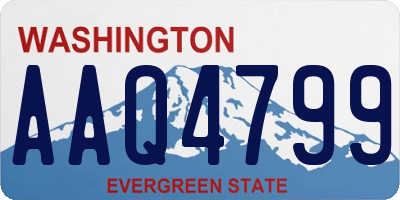 WA license plate AAQ4799