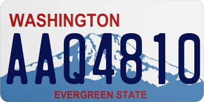 WA license plate AAQ4810