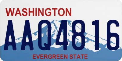 WA license plate AAQ4816