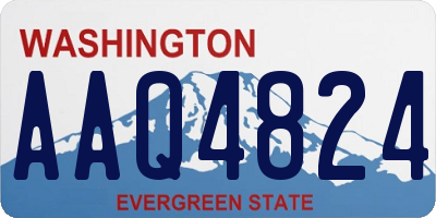 WA license plate AAQ4824