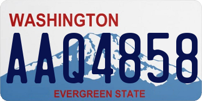 WA license plate AAQ4858