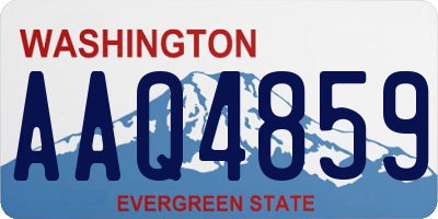 WA license plate AAQ4859