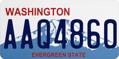WA license plate AAQ4860