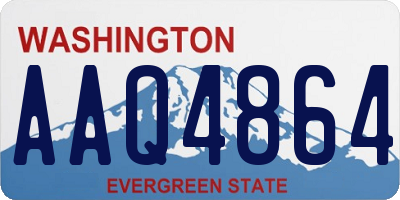 WA license plate AAQ4864