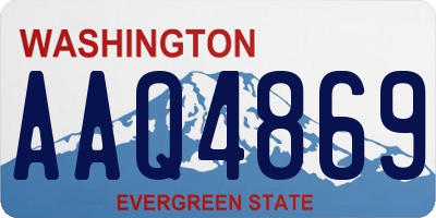 WA license plate AAQ4869