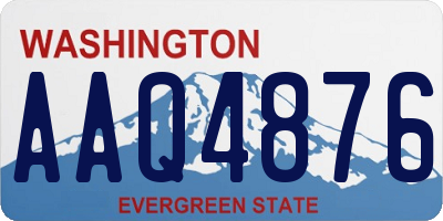 WA license plate AAQ4876
