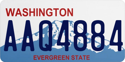 WA license plate AAQ4884