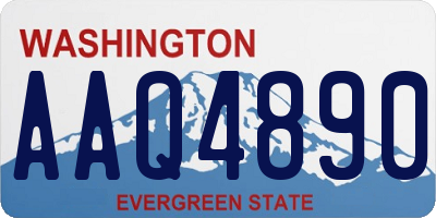 WA license plate AAQ4890