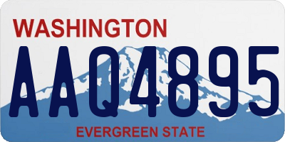 WA license plate AAQ4895