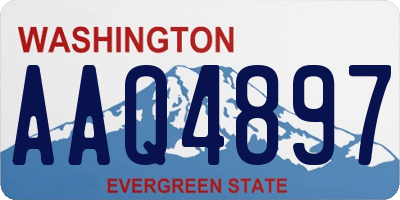 WA license plate AAQ4897