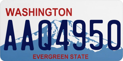 WA license plate AAQ4950