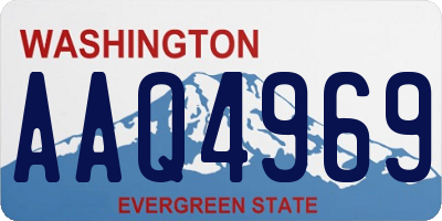 WA license plate AAQ4969
