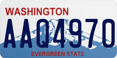 WA license plate AAQ4970