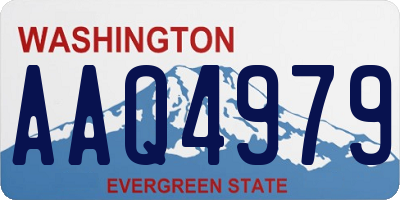 WA license plate AAQ4979