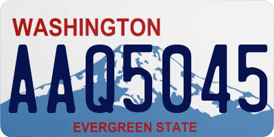 WA license plate AAQ5045