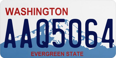 WA license plate AAQ5064