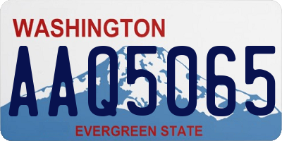 WA license plate AAQ5065