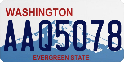 WA license plate AAQ5078