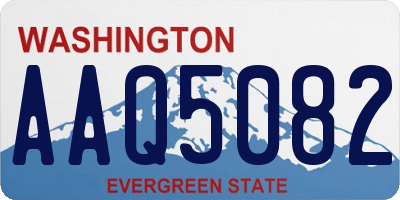 WA license plate AAQ5082