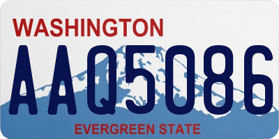 WA license plate AAQ5086