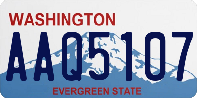 WA license plate AAQ5107
