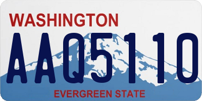 WA license plate AAQ5110
