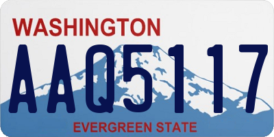 WA license plate AAQ5117