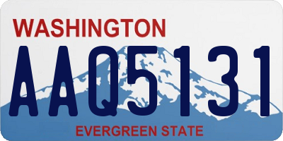 WA license plate AAQ5131