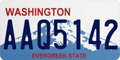 WA license plate AAQ5142
