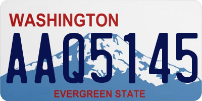 WA license plate AAQ5145