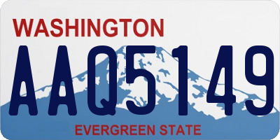 WA license plate AAQ5149