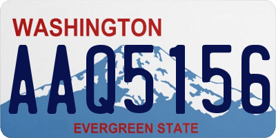 WA license plate AAQ5156