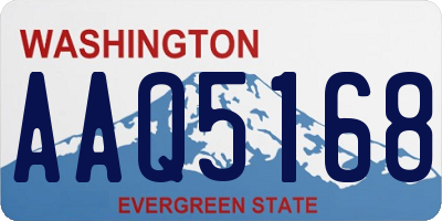 WA license plate AAQ5168