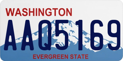 WA license plate AAQ5169