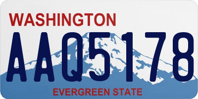 WA license plate AAQ5178