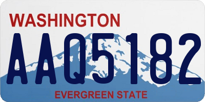 WA license plate AAQ5182