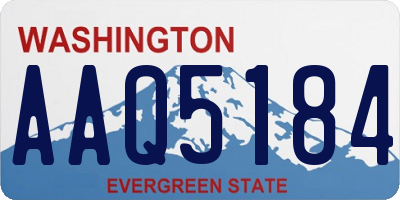 WA license plate AAQ5184
