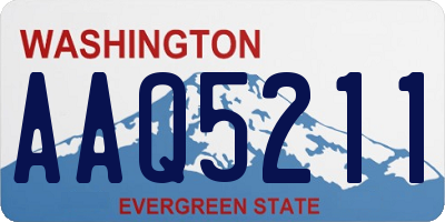 WA license plate AAQ5211