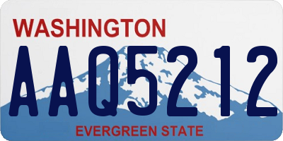 WA license plate AAQ5212