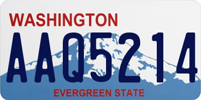 WA license plate AAQ5214