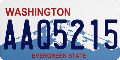 WA license plate AAQ5215
