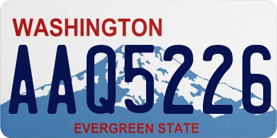 WA license plate AAQ5226