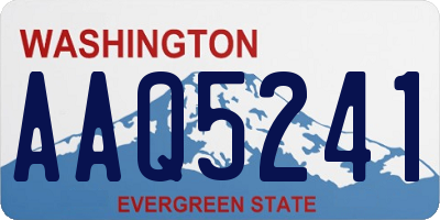 WA license plate AAQ5241