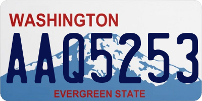 WA license plate AAQ5253